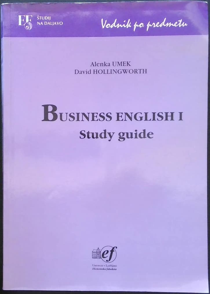 Business english 1 - Study guide