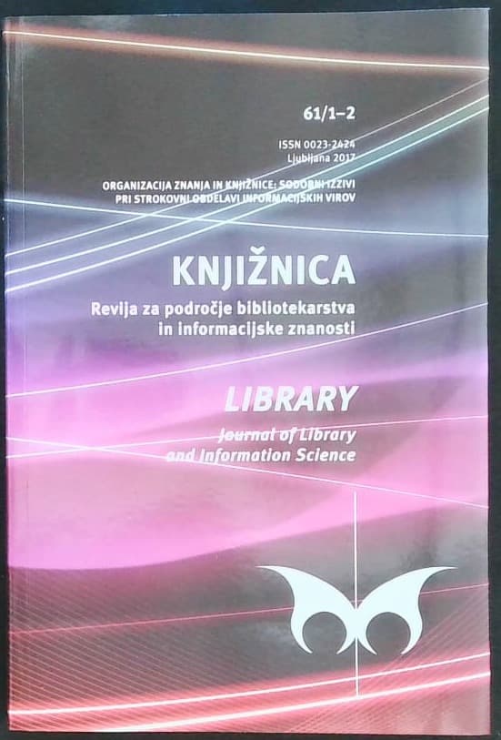 Knjižnica - Revija za področje bibliotekarstva in informacijske znanosti 61/1-2