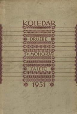 Koledar družbe sv Mohorja za leto 1951